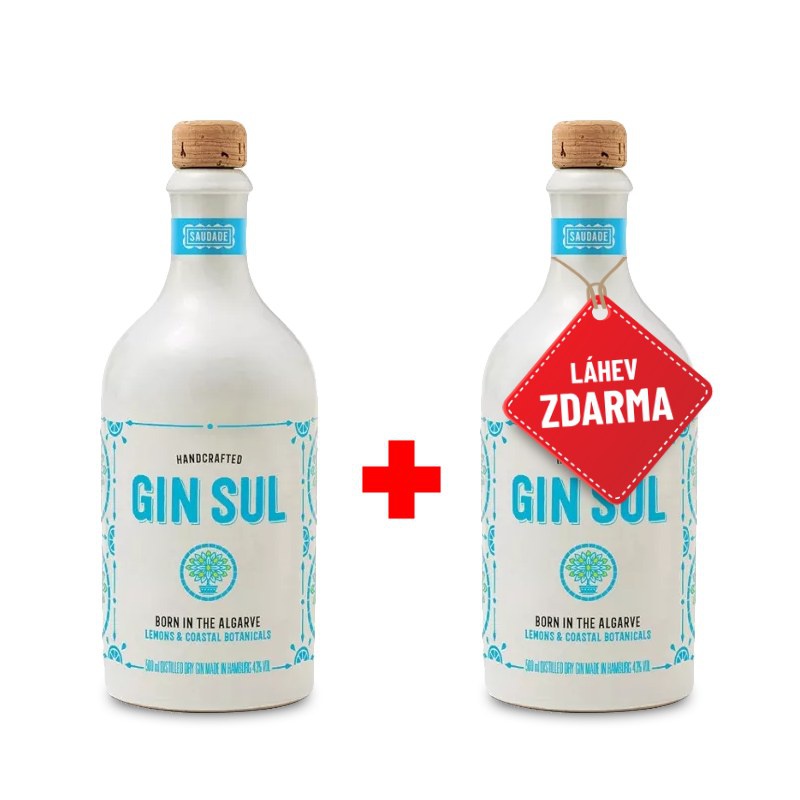 Akcia 1+1: Gin Sul 0,5L 43% s druhou fľašou ZDARMA