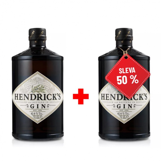 Hendrick´s Gin 0,7L 41,4% AKCIA 1+1 s druhou fliaš za polovicu
