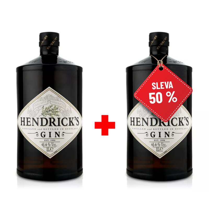 Hendrick´s Gin 1L 41,4% AKCIA 1+1 s druhou fliaš za polovicu