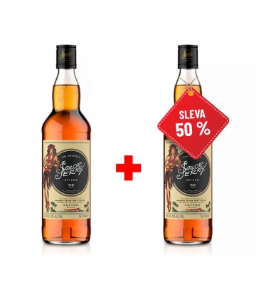Sailor Jerry Spiced Rum 0,7L 40% AKCIA 1+1 s druhou fliaš za polovicu