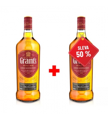 Grant´s Triple Wood 1L 40% AKCIA 1+1 s druhou fliaš za polovicu