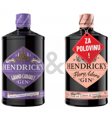 AKCIA 1+1 za 50% - Hendrick´s Grand Cabaret 0,7L a Hendrick´s Flora Adora 0,7L za polovicu