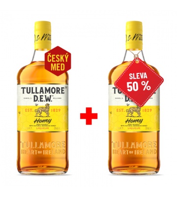 Tullamore D.E.W. Honey s českým medom 0,7L 35% AKCIA 1+1 s druhou fliaš za polovicu